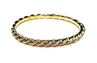 Bracciale Sommer Donna Luxury Top in Oro giallo Diamante 1.60 Ct TORCHON RIGIDO DIA 1.60 G/VVS - TORCHON RIGIDO DIA 1.60 G/VVS